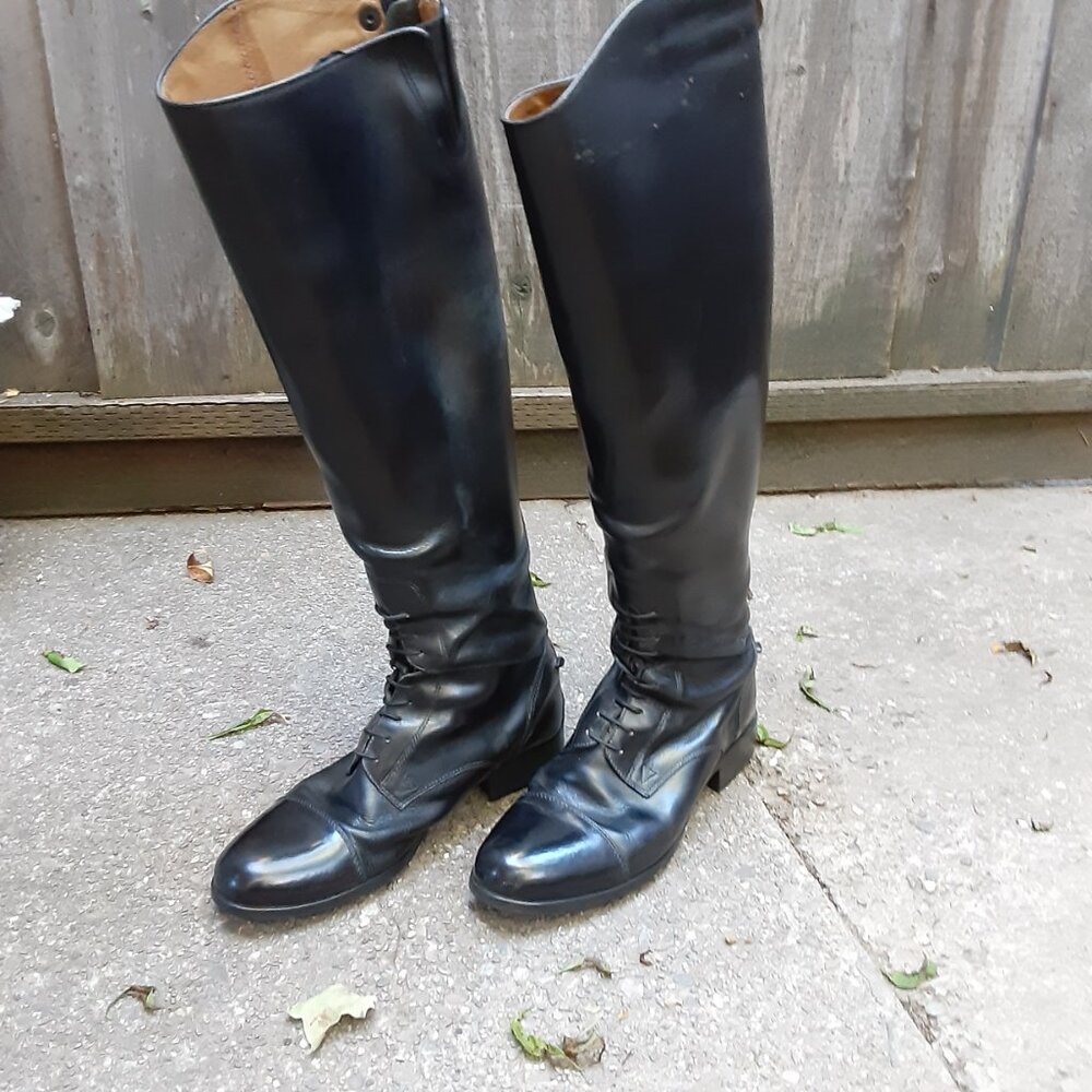Ariat Riding Boots * Equestrian * Horse * Size 9 1/2 Tall Black * Hunter Jumper